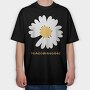 Daisy Peace Minus One, Tricou Oversize Barbati (Unisex)