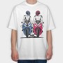 Motorcycle Duo, Tricou Oversize Barbati (Unisex)