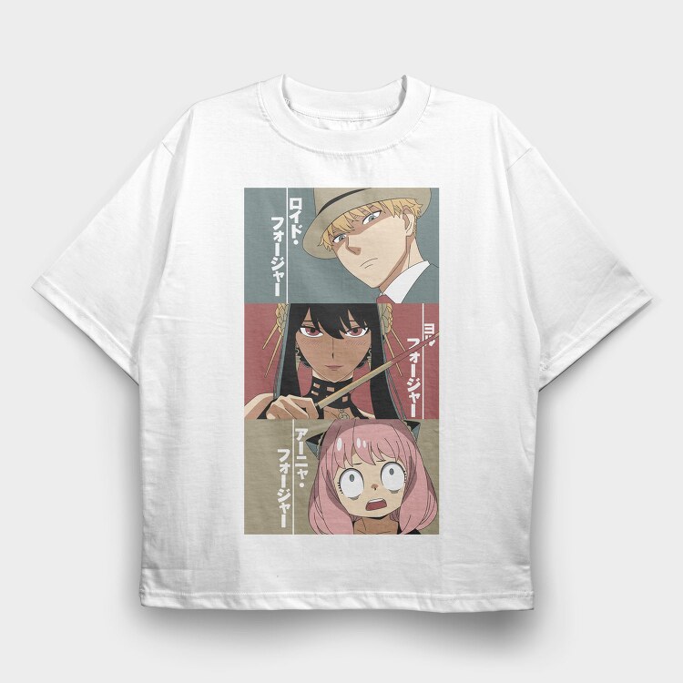 Spy X Family 1, Tricou Oversize Barbati (Unisex)
