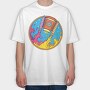 Space Paint Splash, Tricou Oversize Barbati (Unisex)