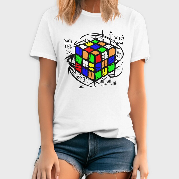 Color Block Cube, Tricou Barbati (Unisex)