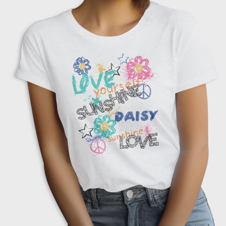 Love Yourself Daisy Sunshine, Tricou Femei