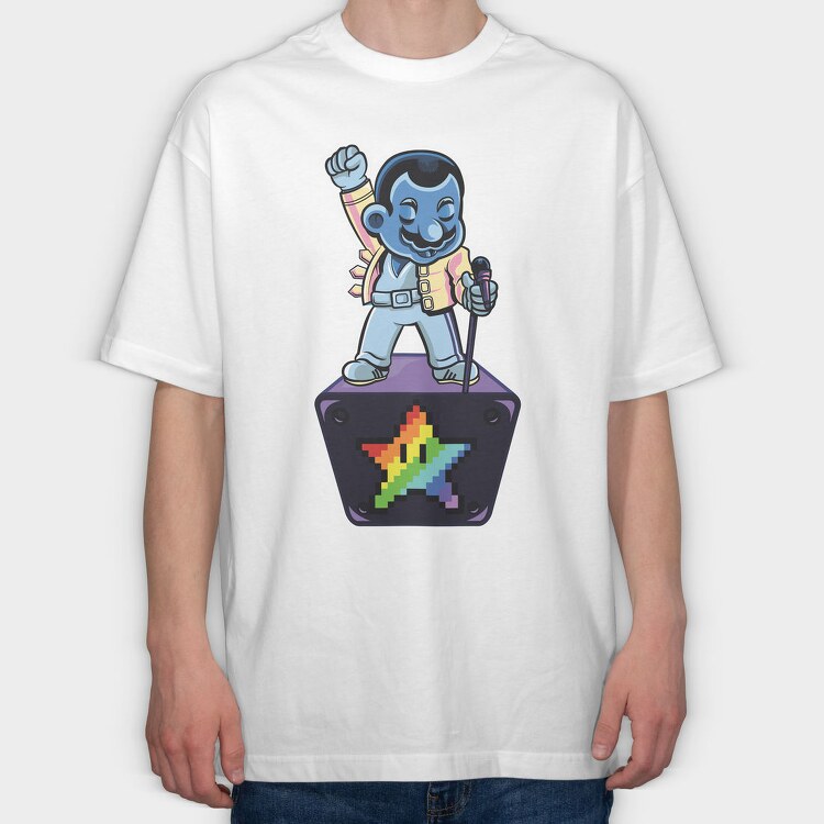 Rockstar Vibe, Tricou Oversize Barbati (Unisex)