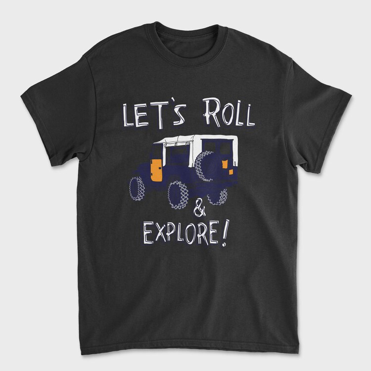 Roll Explore, Tricou Barbati (Unisex)
