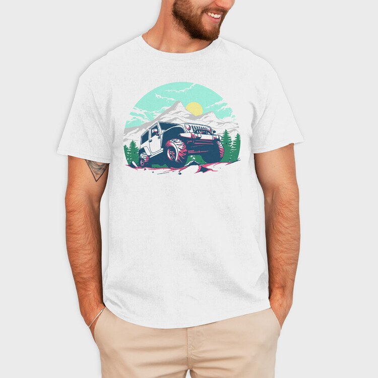 Mountain Beast Vibes, Tricou Barbati (Unisex)