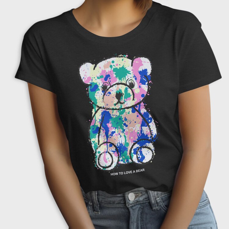 Color Splash Bear, Tricou Femei