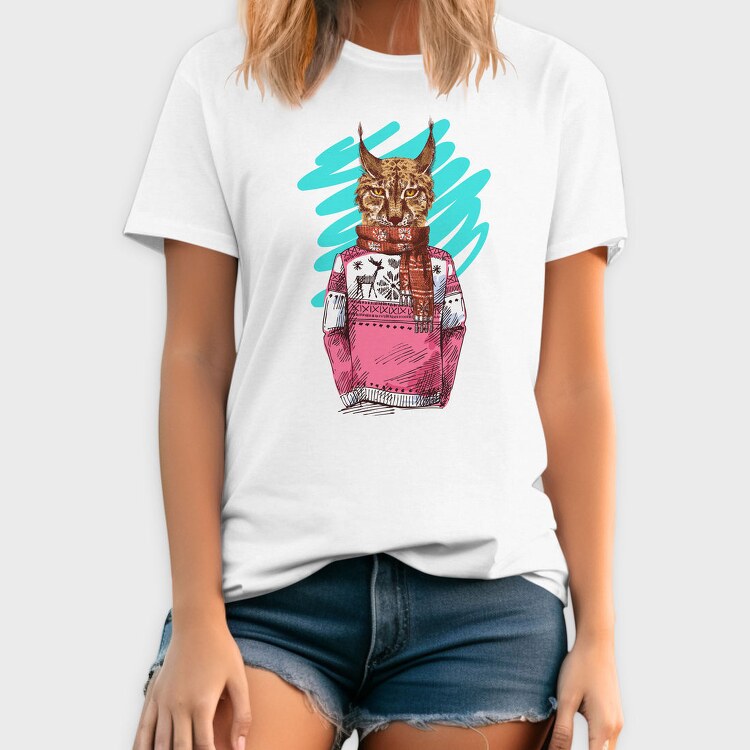 Lynx Sweater Scarf, Tricou Barbati (Unisex)