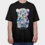 Color Splash Bear, Tricou Oversize Barbati (Unisex)