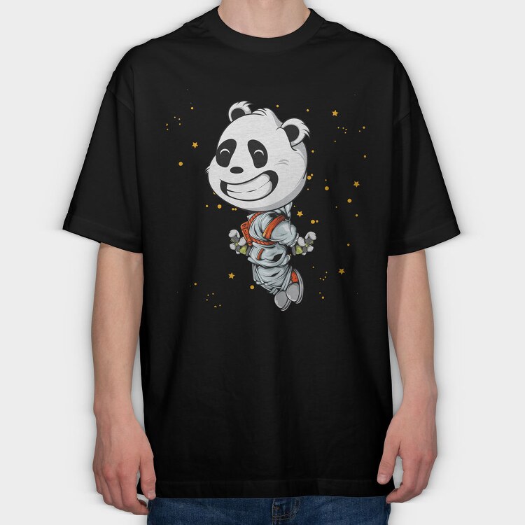 Space Panda Explorer, Tricou Oversize Barbati (Unisex)