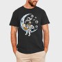 Space Pizza Astronaut, Tricou Barbati (Unisex)
