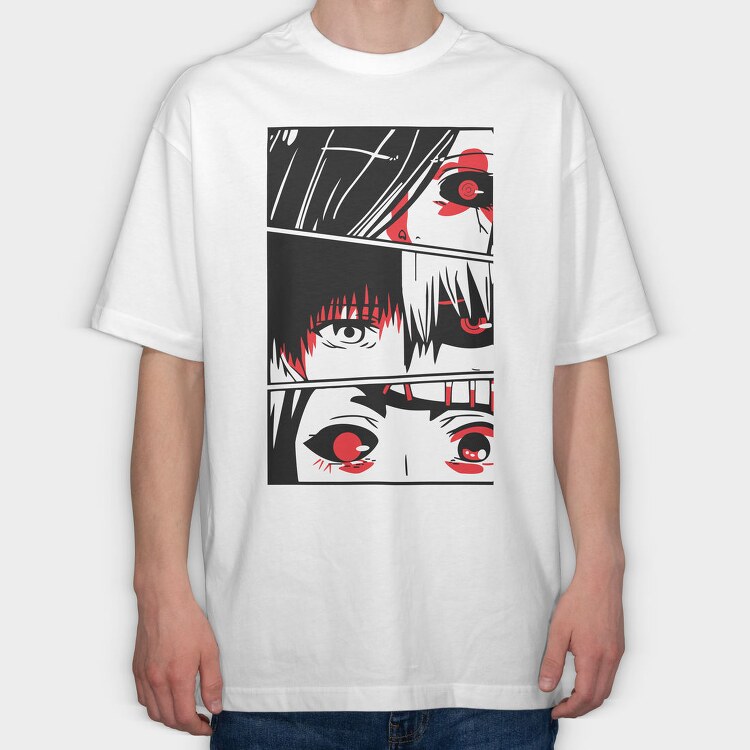 Tokio Ghoul 5, Tricou Oversize Barbati (Unisex)