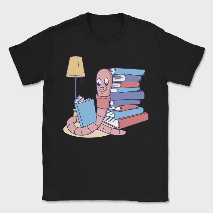 Worm Book, Tricou Barbati (Unisex)