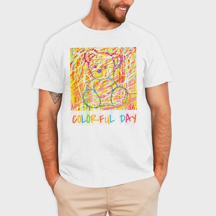 Colorful Chaos Day, Tricou Barbati (Unisex)