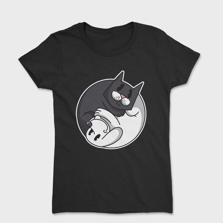 Yin Yang Cat and Dog, Tricou Femei