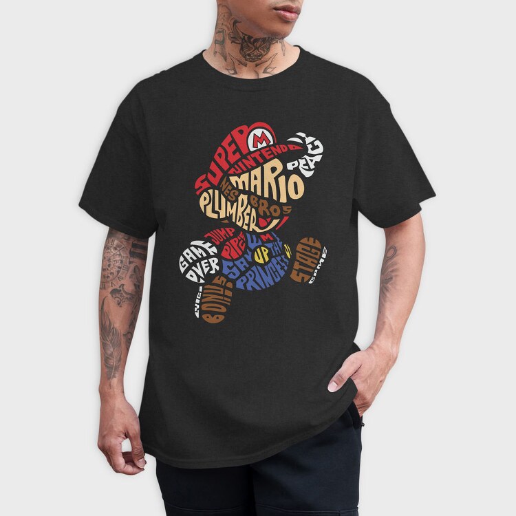 Mario Bros Adventure, Tricou Barbati (Unisex)