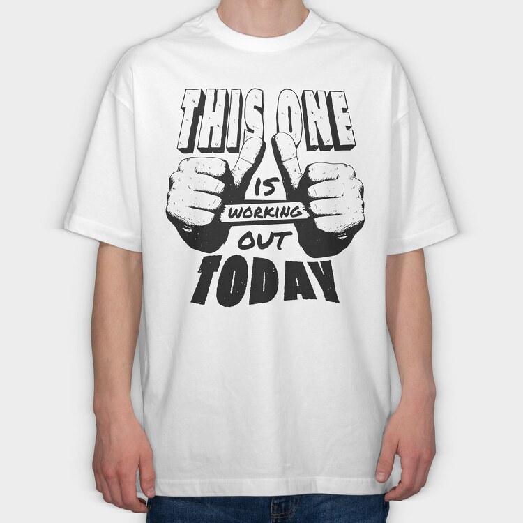Working Out, Tricou Oversize Barbati (Unisex)