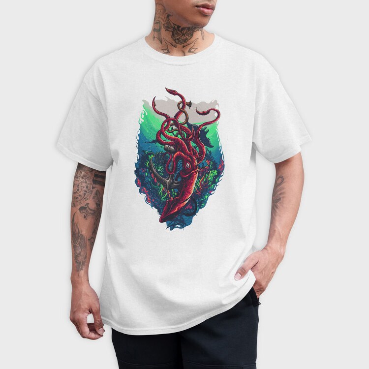 Octopus Anchor Dreams, Tricou Barbati (Unisex)