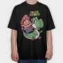 Mario Mushroom Quest, Tricou Oversize Barbati (Unisex)