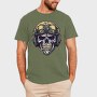 Skull Military Helmet, Tricou Barbati (Unisex)