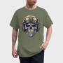 Skull Military Helmet, Tricou Barbati (Unisex)