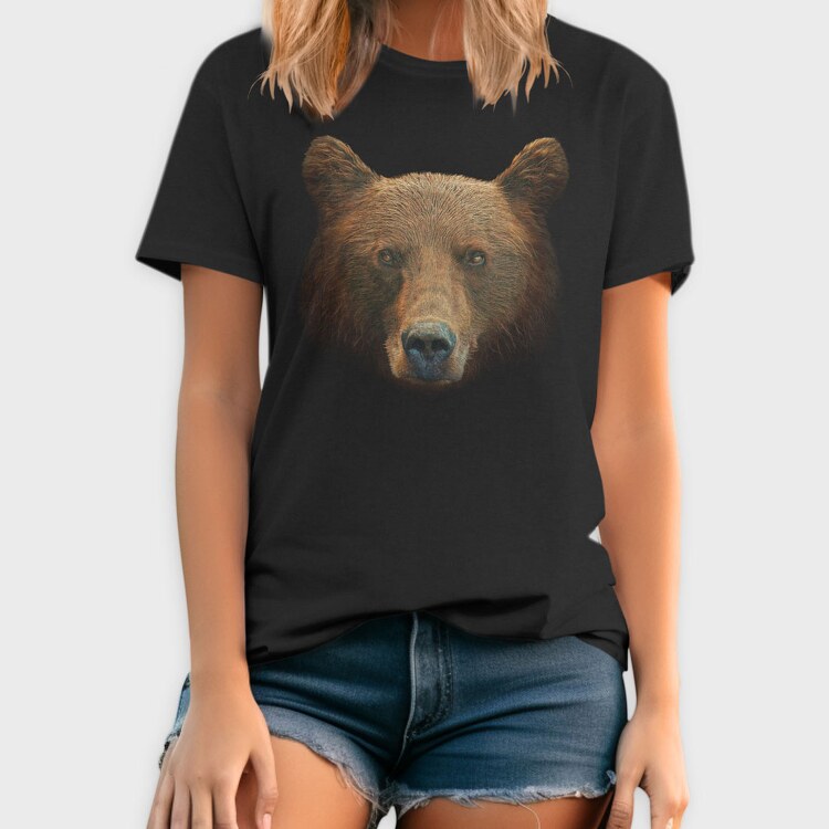 Bear Face, Tricou Barbati (Unisex)