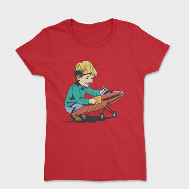 Kid Plane Vintage, Tricou Femei