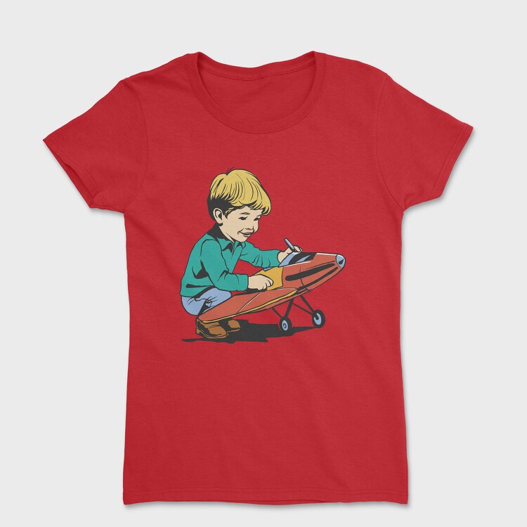 Kid Plane Vintage, Tricou Femei