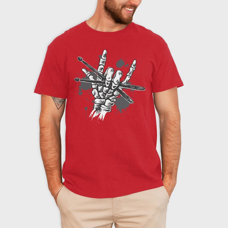 Skeleton Hand Drums, Tricou Barbati (Unisex)