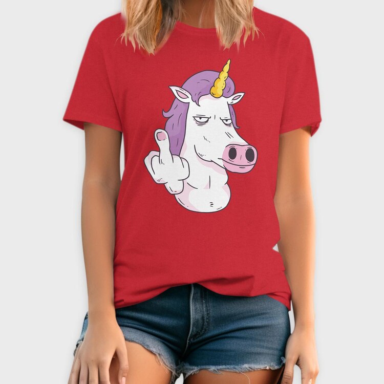 Middle Finger Unicorn, Tricou Barbati (Unisex)