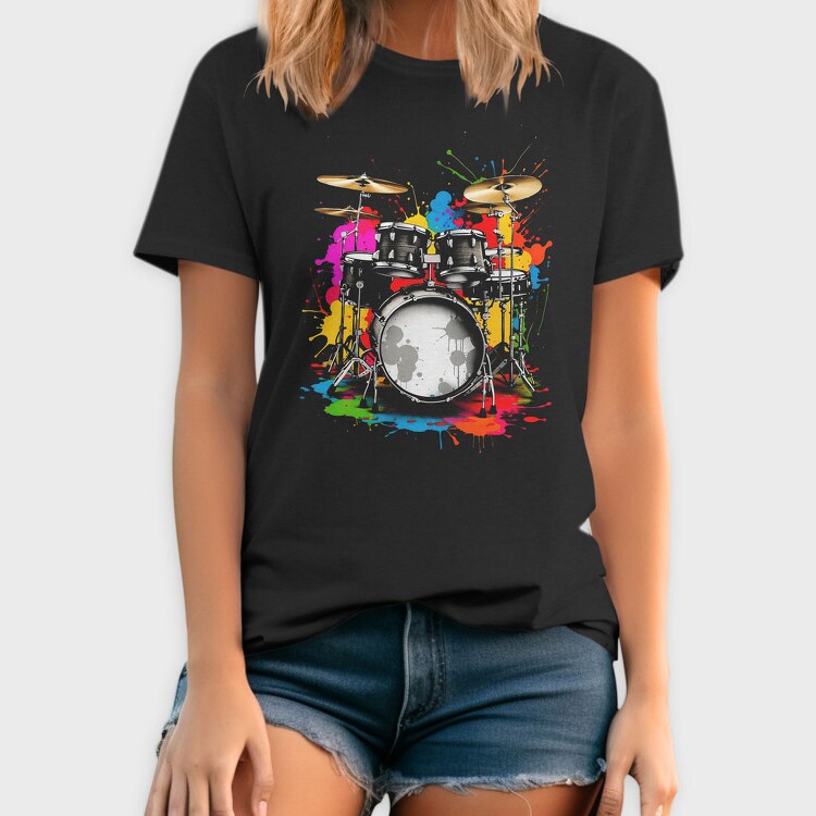 Drummer Set Colorful, Tricou Barbati (Unisex)