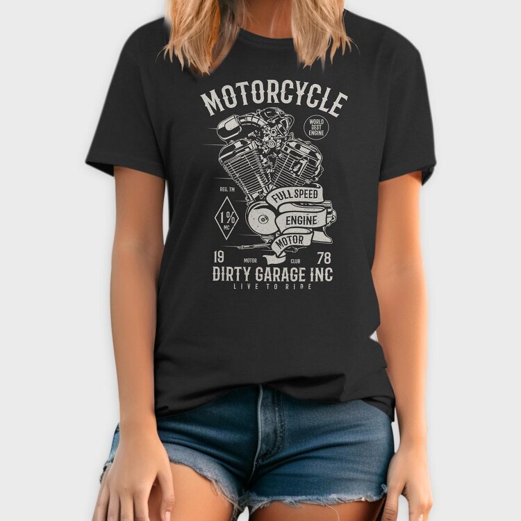 Motorcycle Full Speed Engine, Tricou Barbati (Unisex)