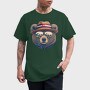 bear face with sunglasses, Tricou Barbati (Unisex)