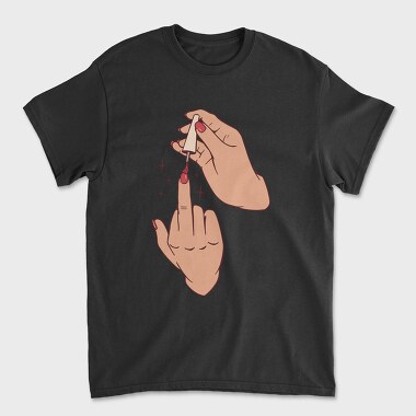 Middle Finger Nail Polish, Tricou Barbati (Unisex)