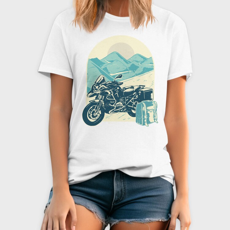 Motorcycle Adventure, Tricou Barbati (Unisex)