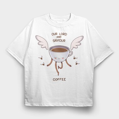 Angelic Brew, Tricou Oversize Barbati (Unisex)