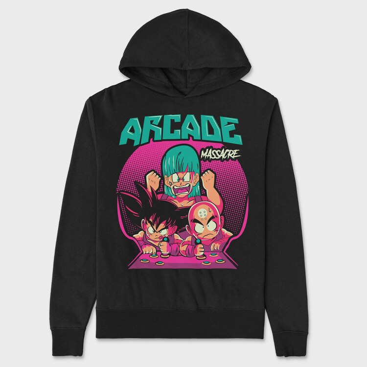Arcade Massacre Warriors, Hanorac Oversize Barbati (Unisex)