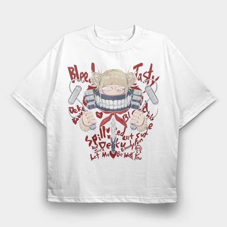 Bleeding Edge Anime, Tricou Oversize Barbati (Unisex)