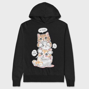 Cat Whisperer Vibes, Hanorac Oversize Barbati (Unisex)