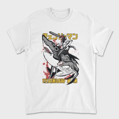 Chainsaw Shark Warrior, Tricou Barbati (Unisex)