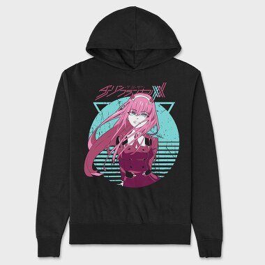 Cyberpunk Anime Girl, Hanorac Oversize Barbati (Unisex)