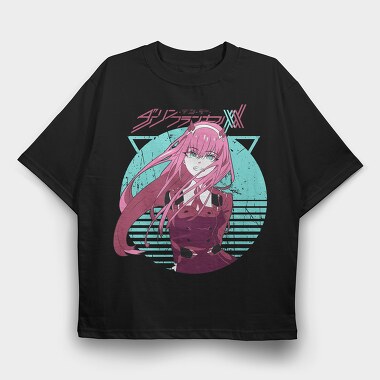 Cyberpunk Anime Girl, Tricou Oversize Barbati (Unisex)