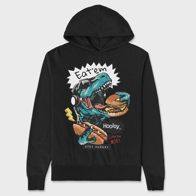 Dino Munch Munchies, Hanorac Oversize Barbati (Unisex)