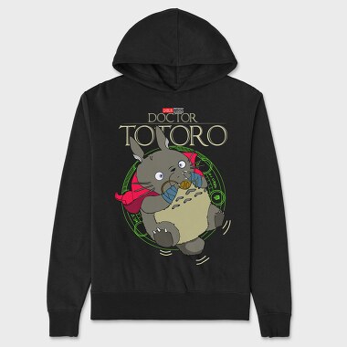 Doctor Totoro Vibes, Hanorac Oversize Barbati (Unisex)
