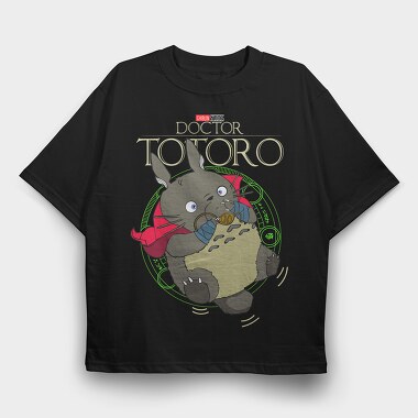 Doctor Totoro Vibes, Tricou Oversize Barbati (Unisex)