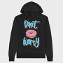 Donut Worry Be Happy, Hanorac Oversize Barbati (Unisex)