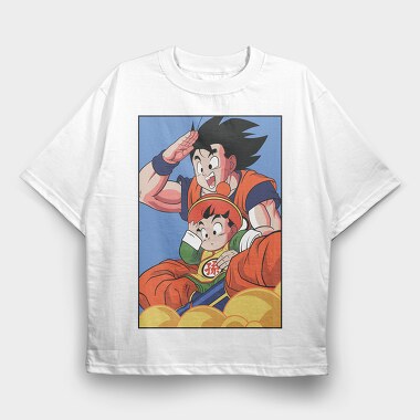 Dragon Ball Z Streetwear, Tricou Oversize Barbati (Unisex)