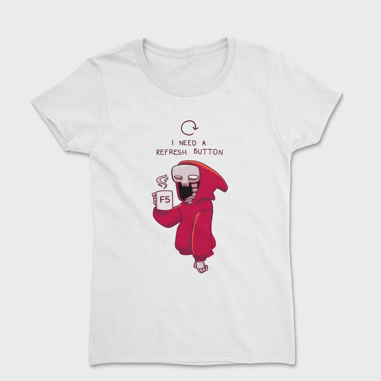 F5 Refresh Skeleton Hoodie, Tricou Femei