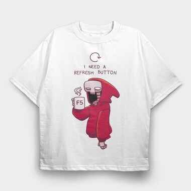 F5 Refresh Skeleton Hoodie, Tricou Oversize Barbati (Unisex)