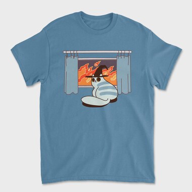 Feline Flame Rebellion, Tricou Barbati (Unisex)