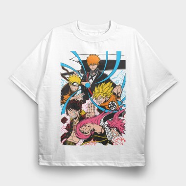 Five Legends Rise, Tricou Oversize Barbati (Unisex)